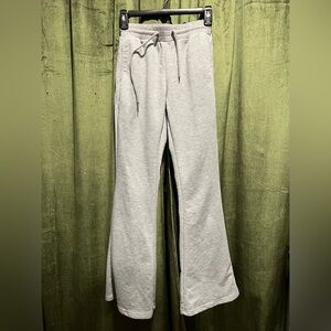 Gray Flared Sweatpants